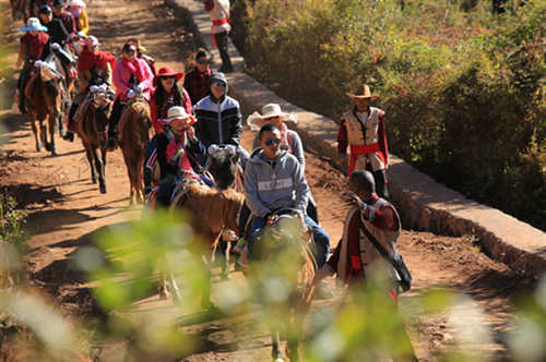 這里交通便利，區(qū)位優(yōu)越，境內(nèi)擁有高原濕地、茶馬古道、環(huán)湖生態(tài)步道、臥虎山、傳統(tǒng)古村、環(huán)海觀光大道等自然風(fēng)光，以及多彩的納西文化和獨(dú)特的田園風(fēng)光，是一個(gè)以自然資源和文化資源為主要特色的旅游名村。